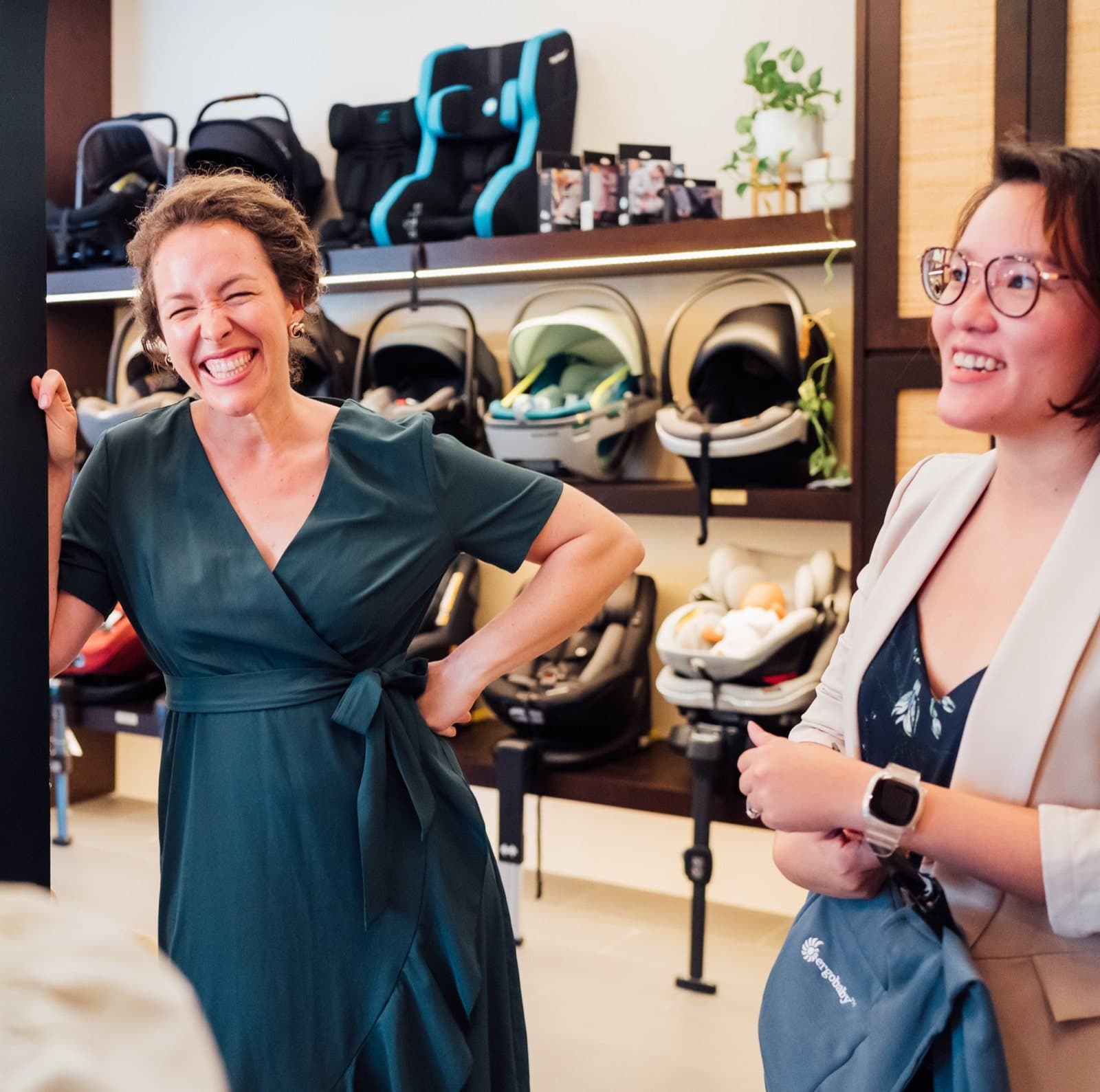 A consultation in the Pramfox boutique at the Raffles Hotel Arcade, Singapore